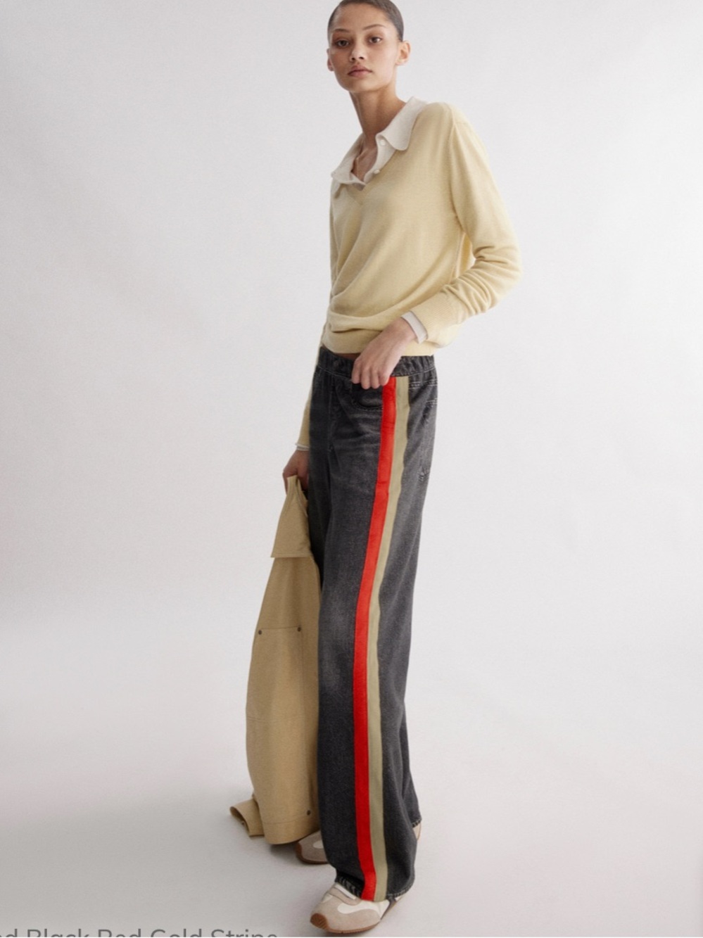 Rag & Bone Miramar Sport Stripe Track Pants Cotton Terry - Picture 7 of 12